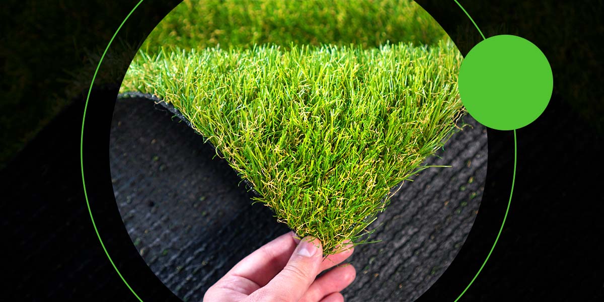 turf installation technician installing artificial