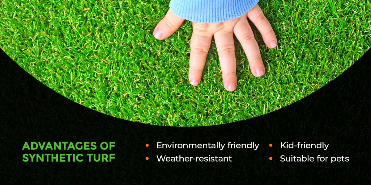 list of advantages of synthetic turf