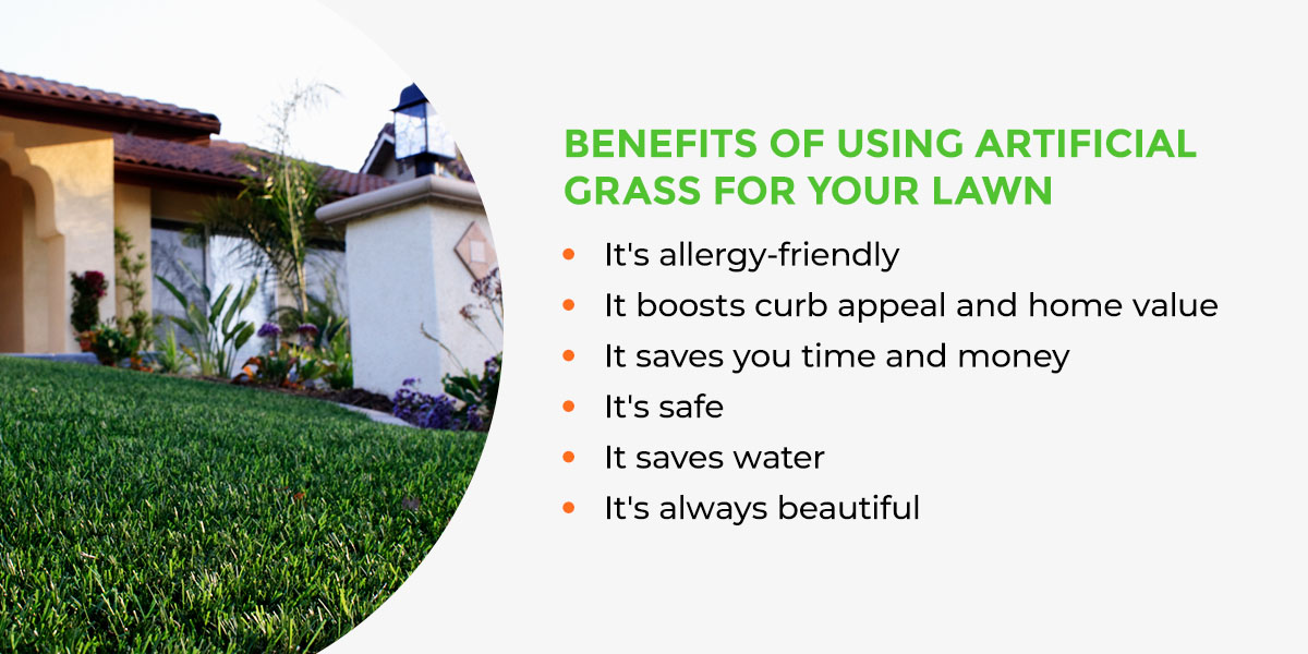 Benefits of Using Artificial Grass for Your Lawn