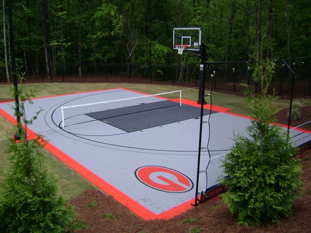 Multi Purpose Court Design, Tennis, Basketball, Volleyball