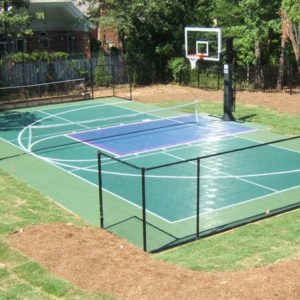 outdoor residential 28 by 50 multi-purpose court