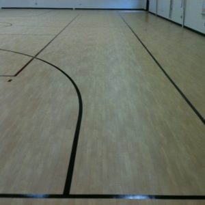 synthetic flooring installed for Forest Park MS