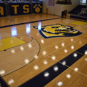 indoor gym basketball court floor for Wheeler high school