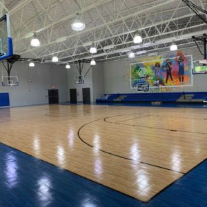indoor modular flooring installed by CBA Sports for Boys & Girls Club in Atlanta